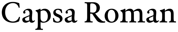 Capsa Roman Font