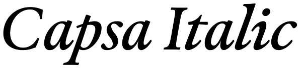 Capsa Italic Font