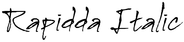 Rapidda Italic Font