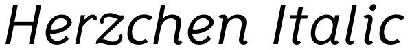 Herzchen Italic Font