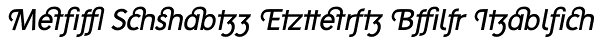 Mein Schatz Expert Bold Italic Font