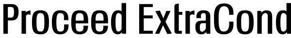 Proceed ExtraCond Font