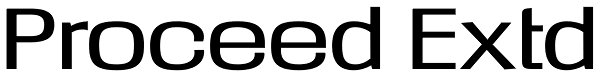 Proceed Extd Font