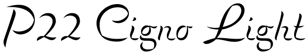 P22 Cigno Light Font