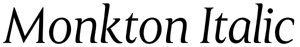 Monkton Italic Font