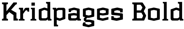 Kridpages Bold Font