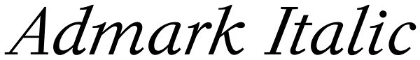 Admark Italic Font