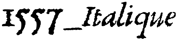 1557_Italique Font