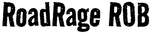 RoadRage ROB Font