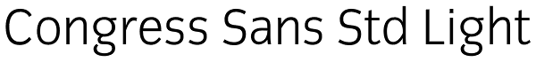 Congress Sans Std Light Font