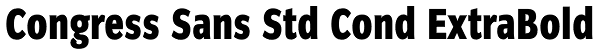 Congress Sans Std Cond ExtraBold Font