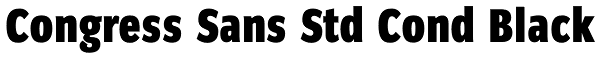 Congress Sans Std Cond Black Font