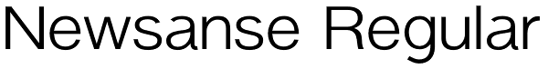 Newsanse Regular Font