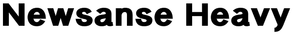 Newsanse Heavy Font