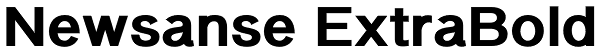 Newsanse ExtraBold Font