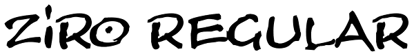 Ziro Regular Font