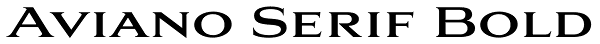 Aviano Serif Bold Font