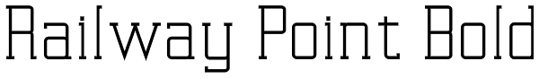 Railway Point Bold Font