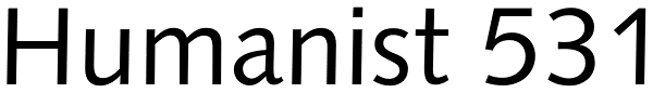 Humanist 531 Font