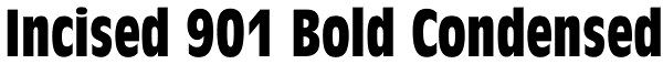 Incised 901 Bold Condensed Font