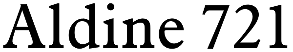 Aldine 721 Font