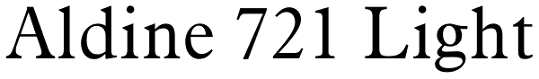 Aldine 721 Light Font