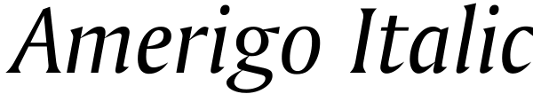 Amerigo Italic Font