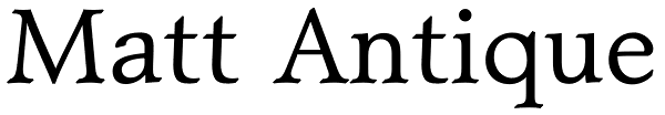 Matt Antique Font