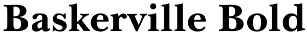 Baskerville Bold Font