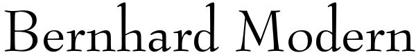 Bernhard Modern Font