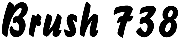 Brush 738 Font