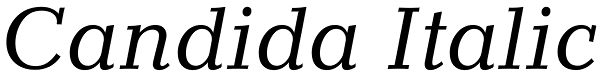 Candida Italic Font