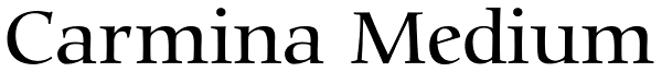 Carmina Medium Font
