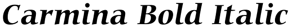 Carmina Bold Italic Font