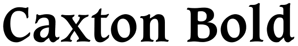 Caxton Bold Font