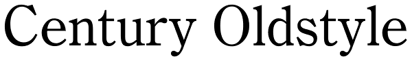 Century Oldstyle Font