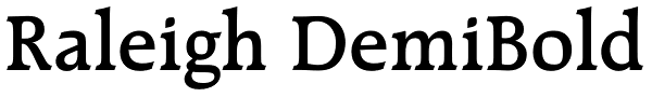 Raleigh DemiBold Font