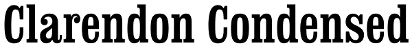 Clarendon Condensed Font