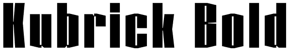 Kubrick Bold Font