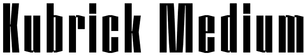 Kubrick Medium Font