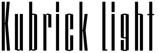 Kubrick Light Font