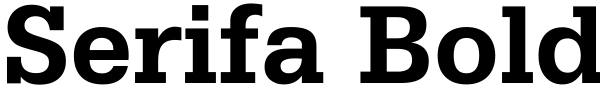 Serifa Bold Font