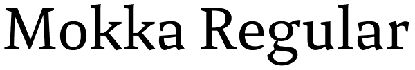 Mokka Regular Font