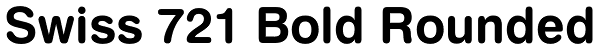 Swiss 721 Bold Rounded Font