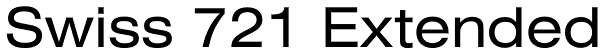 Swiss 721 Extended Font