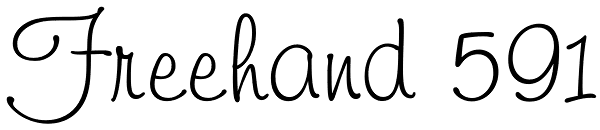 Freehand 591 Font