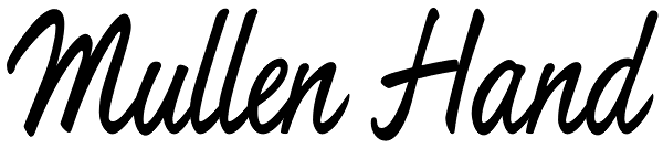 Mullen Hand Font