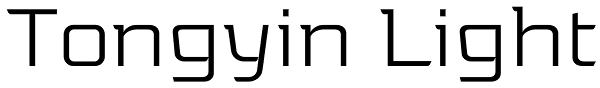 Tongyin Light Font