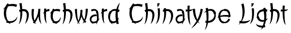 Churchward Chinatype Light Font