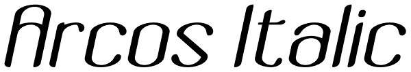 Arcos Italic Font